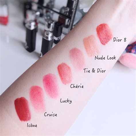 Dior Addict lipstick swatches